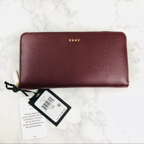 dkny sutton large zip around purse